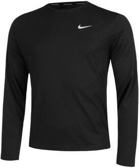 Nike Dri-Fit Miler Dri-Fit UV Miler Hardloopshirt Heren-Zwart - S,M,L,XL,XXL