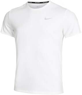 Nike Dri-Fit Miler UV Hardloopshirt Heren wit - S,M,L,XL,XXL