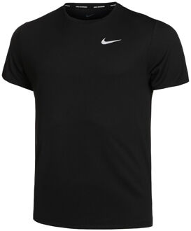 Nike Dri-Fit Miler UV Hardloopshirt Heren zwart - S