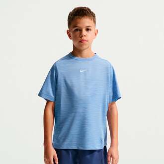 Nike Dri-FIT Multi Heather T-shirt Kinderen blauw - S