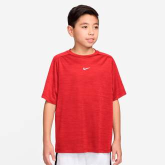 Nike Dri-FIT Multi Heather T-shirt Kinderen-donkerrood - XL