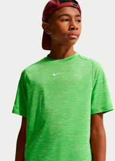 Nike Dri-FIT Multi Heather T-shirt Kinderen-groen, wit - L