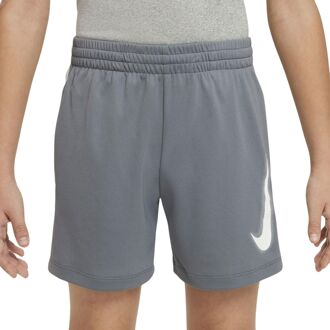 Nike Dri-FIT Multi+ Short Junior grijs - wit - L-152/158