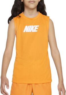 Nike Dri-FIT Multi+ Tanktop Junior oranje - wit - S-128/140