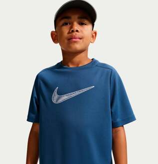Nike Dri-Fit Multi  T-shirt Jongens-petrolblauw - XL