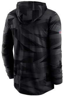 Nike Dri-Fit NFL Las Vegas Raiders Zwart Pullover Heren Sideline Hoodie NKD8 00A - maat S