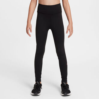 Nike Dri-FIT One All Over Print Tight Meisjes-Zwart,Pink - XL