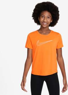 Nike Dri-Fit One GX T-shirt Meisjes oranje - XS