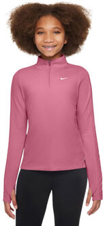 Nike Dri-FIT One Half-Zip Longsleeve Meisjes lichtroze - 147-158