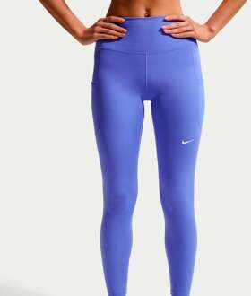 Nike Dri-FIT One High Rise 7/8 Tight Dames-blauw - L