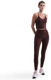 Nike Dri-FIT One High Rise 7/8 Tight Dames-donkerrood - M