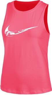 Nike Dri-Fit One Swoosh Hardloopshirt Dames-Berry bes - XXS,XS,S,M,L,XL