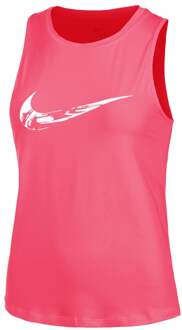 Nike Dri-Fit One Swoosh Hardloopshirt Dames-Berry - XS