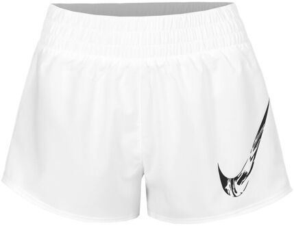 Nike Dri-Fit One Swoosh Hardloopshorts Dames-Wit - XL