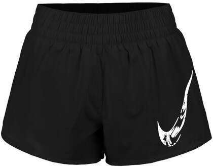 Nike Dri-Fit One Swoosh Hardloopshorts Dames-Zwart - XL