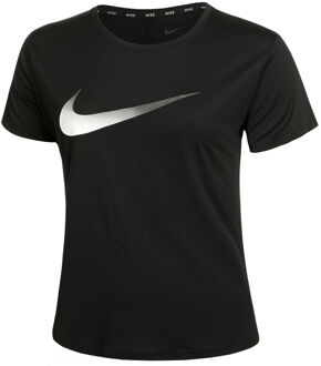 Nike Dri-Fit One Swoosh HBR Hardloopshirt Dames zwart - XS,M,L