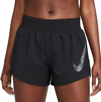 Nike Dri-FIT One Swoosh Short Dames zwart - L