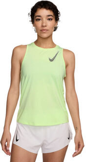 Nike Dri-FIT One Swoosh Singlet Dames geel - XL