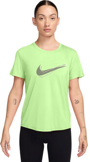 Nike Dri-FIT One Swoosh T-Shirt Dames geel - XL