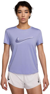 Nike Dri-FIT One Swoosh T-Shirt Dames paars - L