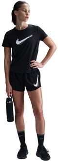 Nike Dri-FIT One Swoosh T-Shirt Dames zwart - XS