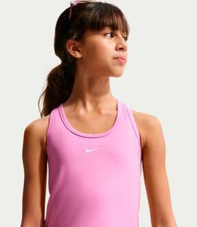 Nike Dri-FIT One Tanktop Kinderen-mauve, wit - XL