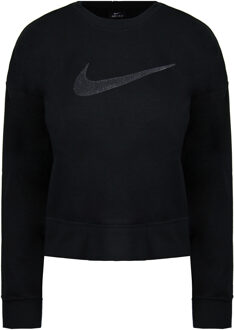 Nike Dri-Fit Oversized Lange Mouw Crew Hals Zwart Dames Sweatshirt CU5507 010