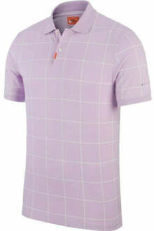 Nike Dri-Fit paars geruit poloshirt