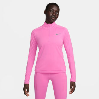 Nike Dri-Fit Pacer 1/4-Zip Longsleeve Dames pink - XS
