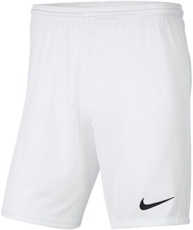 Nike Dri-FIT Park 3 Meisjes/Jongens Sportbroek - White/Black - Maat M