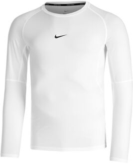 Nike Dri-Fit Pro Tight Fitness Longsleeve Heren-Wit,Zwart - XXL
