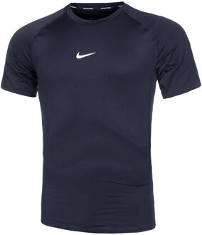 Nike Dri-Fit Pro Tight Fitness T-shirt Heren donkerblauw - M