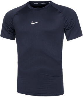 Nike Dri-Fit Pro Tight Fitness T-shirt Heren donkerblauw - S