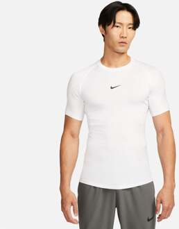 Nike Dri-Fit Pro Tight Fitness T-shirt Heren-Wit,Zwart - L