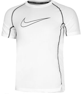 Nike Dri-Fit Pro Tight T-shirt Heren wit - XL,XXL
