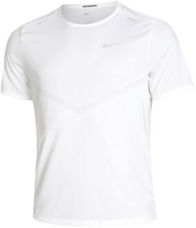 Nike Dri-Fit Rise 365 Hardloopshirt Heren-Wit,Zilver - L