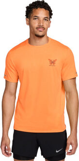 Nike Dri-FIT Rise 365 Run Division T-Shirt Heren oranje - S