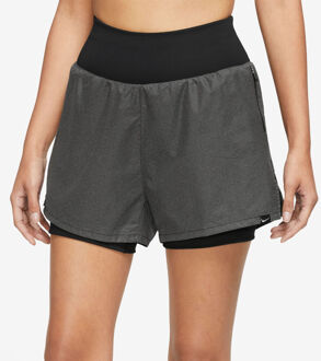 Nike Dri-Fit Run Division Reflective Mid-Rise 3in Shorts Dames zwart - M,L,XL