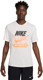 Nike Dri-FIT Run Energy T-Shirt Heren wit - XL