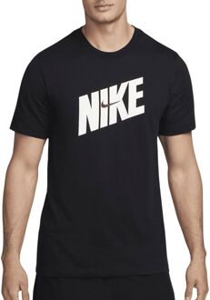 Nike Dri-FIT Shirt Heren zwart - wit - grijs - M