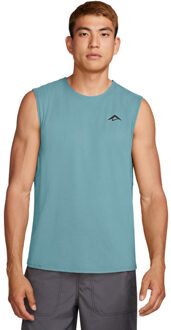 Nike Dri-FIT Solar Chase Singlet Heren donkerblauw - XL