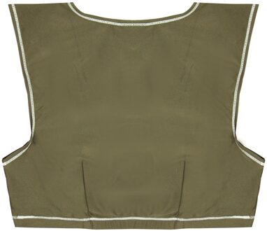 Nike Dri-Fit Sportbeha Fitness V-Hals Bruin Mouwloos Training Top 222665 204