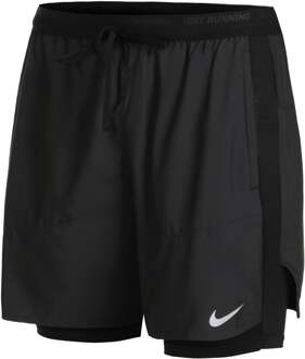 Nike Dri-Fit Stride 2in1 7in Hardloopshorts Heren-Zwart,Grijs - S,M,L,XL,XXL