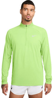Nike Dri-FIT Stride Longsleeve Half-Zip Heren geel