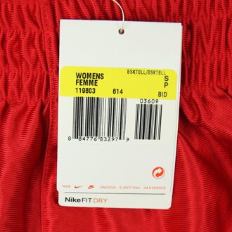 Nike Dri-Fit Supreme Basketbal Shorts Rood Dames Stretch Broek 119803 614