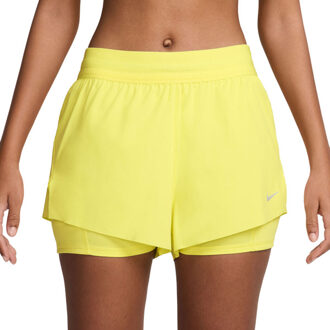 Nike Dri-FIT Swift 2in1 Short Dames geel - M