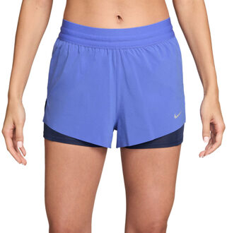 Nike Dri-FIT Swift 2in1 Short Dames paars - XL