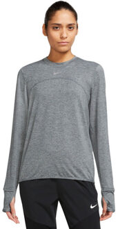 Nike Dri-FIT Swift Element UV Crew Top Dames zwart/grijs - M