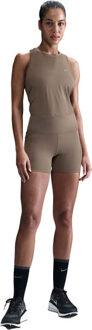 Nike Dri-FIT Swift High-Rise 4'' Short Dames bruin - M