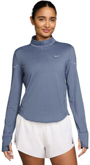 Nike Dri-FIT Swift Longsleeve 1/2-Zip Dames blauw - XS